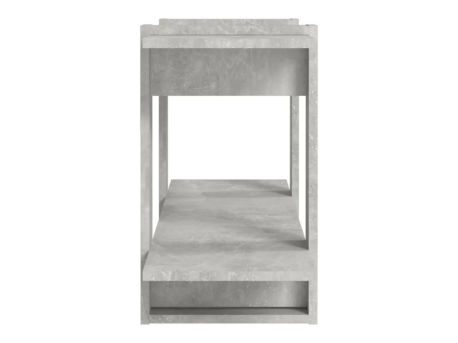 vidaxl Estante 100x30x51 cm madeira processada cinza cimento^ Vitrina
