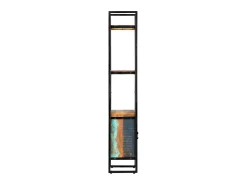 Biblioteca| Estante 45x30x171 cm madeira recuperada maciça PT354888 Multicor