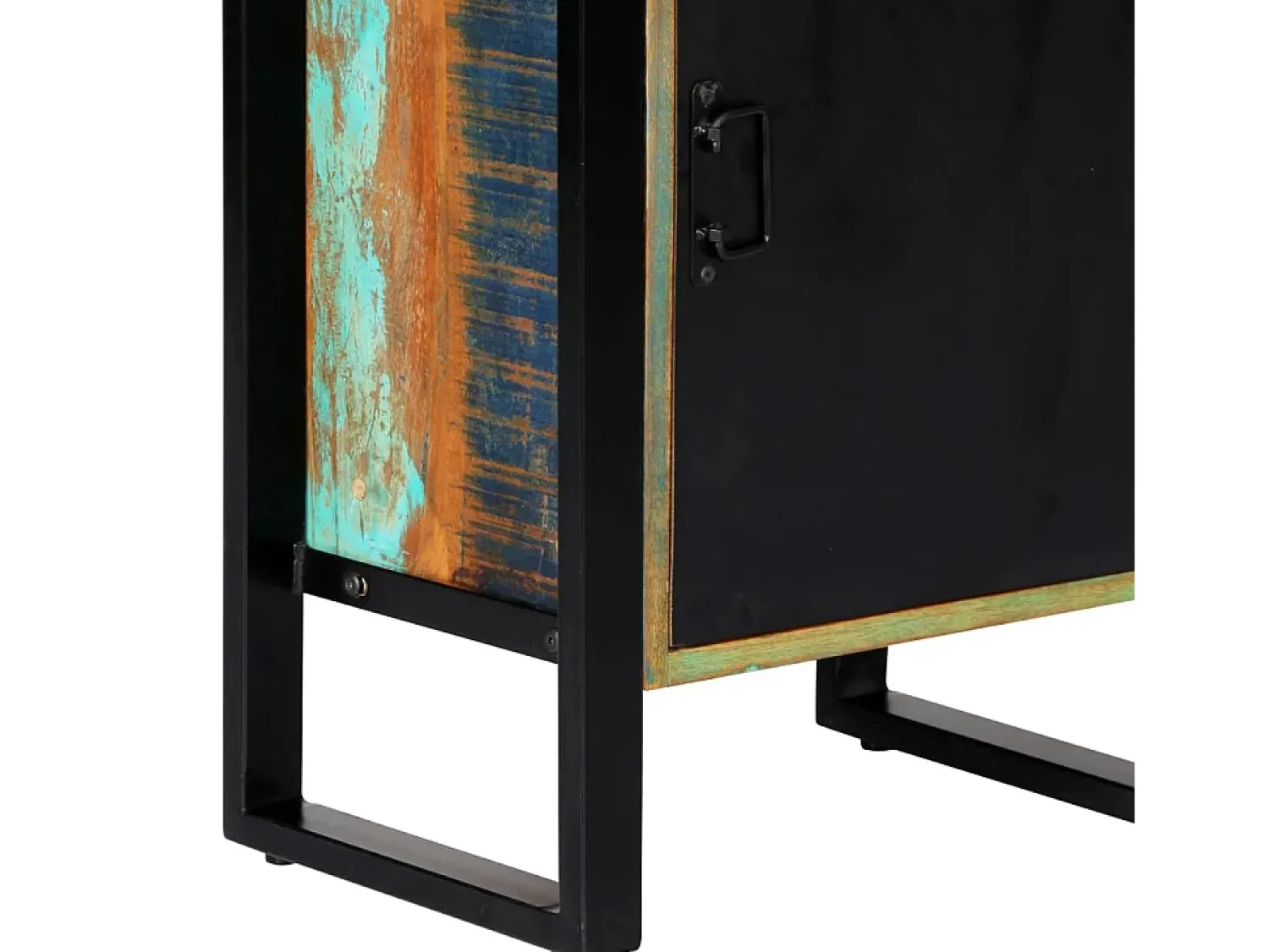 Outlet vidaxl Estante 45x30x171 cm madeira recuperada maciça Multicor