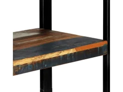 Outlet vidaxl Estante 45x30x171 cm madeira recuperada maciça Multicor