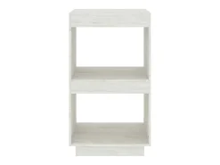 Vitrina|vidaxl Estante 40x35x71 cm pinho maciço Branco