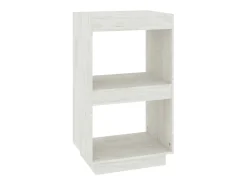 Vitrina|vidaxl Estante 40x35x71 cm pinho maciço Branco