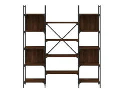 Biblioteca* Estante 155,5x24x166,5cm derivados de madeira carvalho PT750911 Castanho