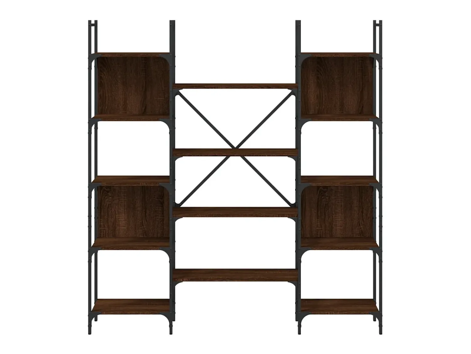 Biblioteca* Estante 155,5x24x166,5cm derivados de madeira carvalho PT750911 Castanho