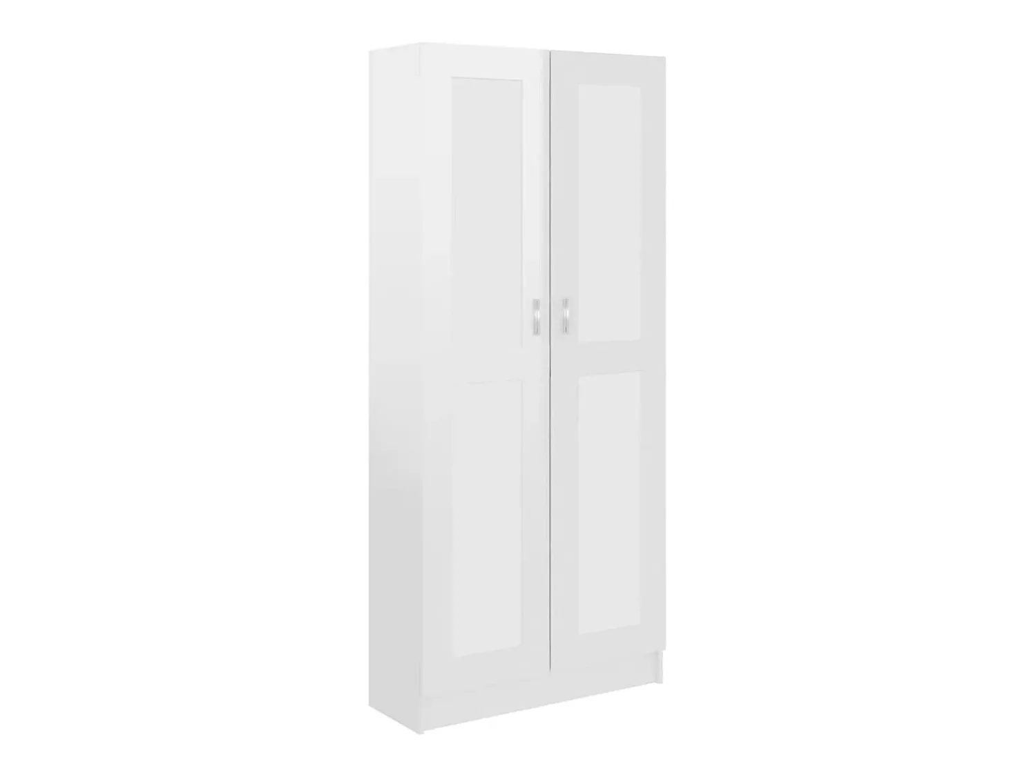 vidaxl Estante 82,5x30,5x185,5cm derivados de madeira brilhante^ Vitrina