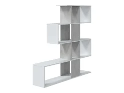 Prateleira* Estante ZigZag, cimento/ mate, 145x29x145 cm Branco