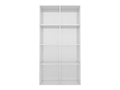 Biblioteca| Estante/aparador 66x30x130 cm contraplacado brilhante PT971399 Branco