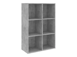 Vitrina*vidaxl Estante/aparador 66x30x98 cm contraplacado cimento Cinzento
