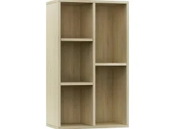 Biblioteca* Estante/aparador 50x25x80 cm contraplacado cor carvalho sonoma PT543004 Castanho