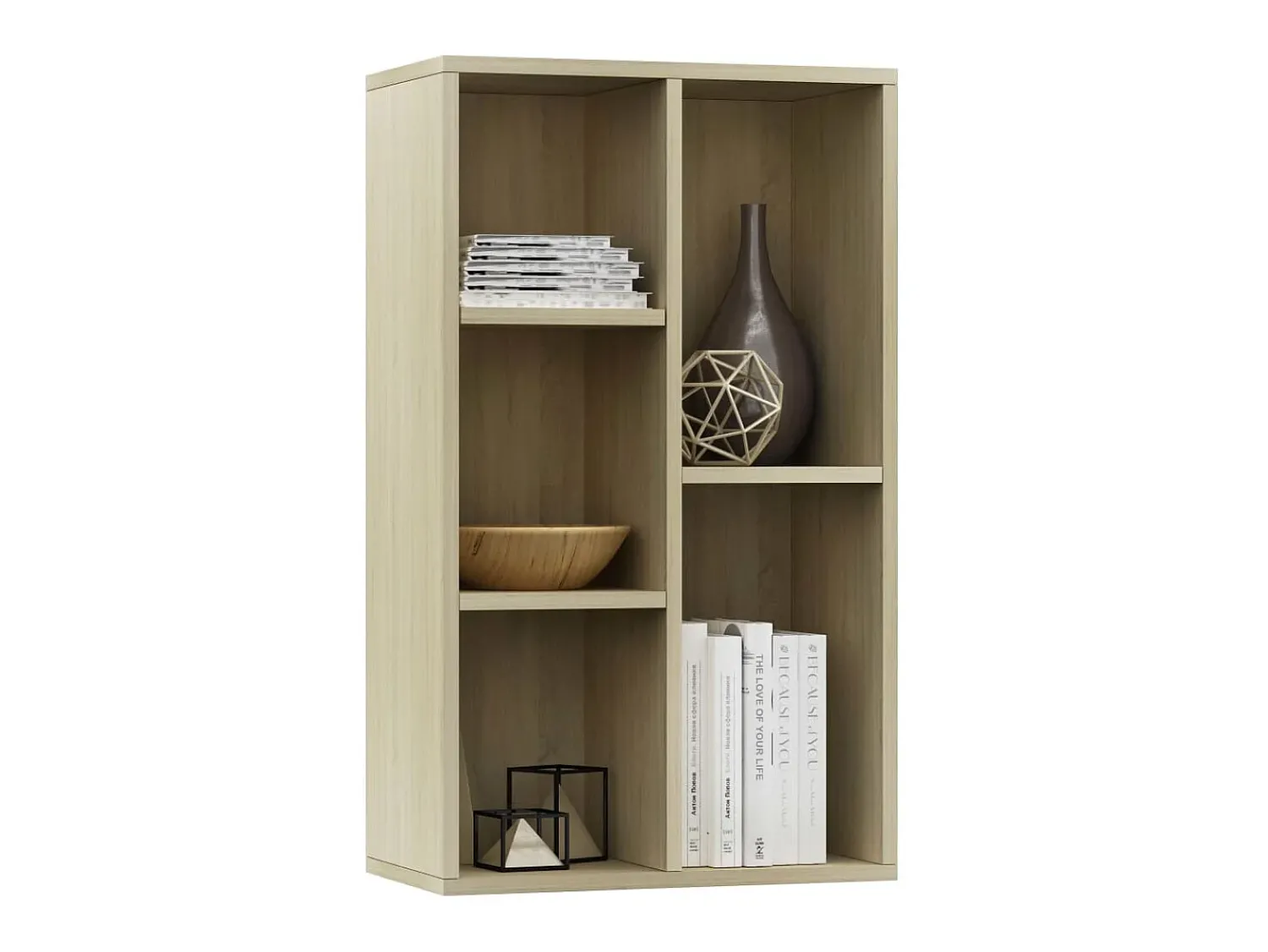 Biblioteca* Estante/aparador 50x25x80 cm contraplacado cor carvalho sonoma PT543004 Castanho