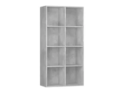 Biblioteca| Estante/aparador 66x30x130 cm contraplacado cimento PT315025 Cinzento
