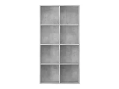Biblioteca| Estante/aparador 66x30x130 cm contraplacado cimento PT315025 Cinzento