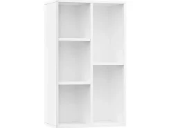 Biblioteca* Estante/aparador 50x25x80 cm contraplacado PT606625 Branco
