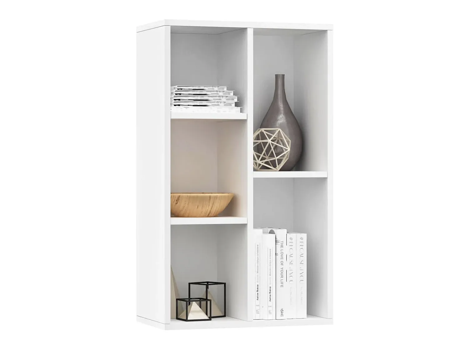 Biblioteca* Estante/aparador 50x25x80 cm contraplacado PT606625 Branco
