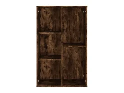 Online vidaxl Estante/aparador 50x25x80 cm derivados madeira carvalho fumado Castanho