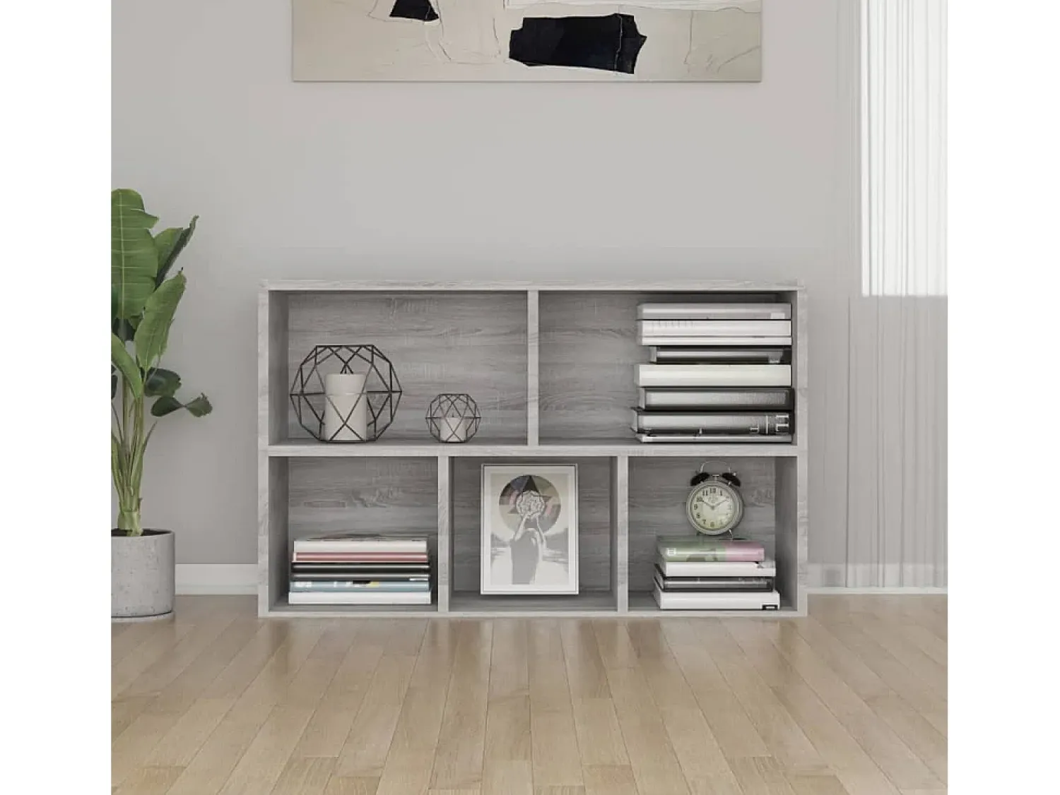 Clearance Estante/aparador 50x25x80 cm derivados madeira sonoma PT712037 Cinzento