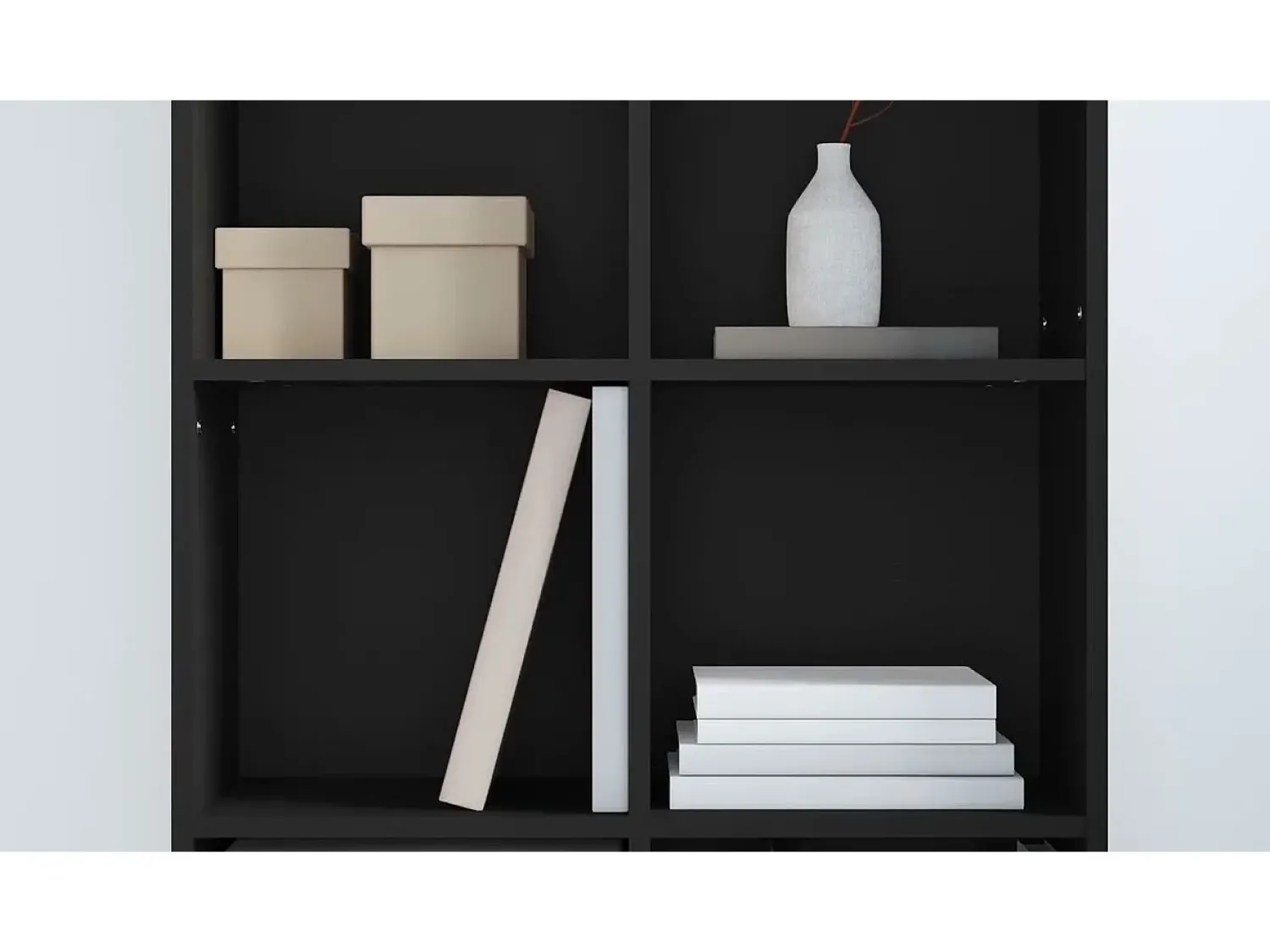 Vitrina|vidaxl Estante/aparador 66x30x130 cm derivados de madeira Preto