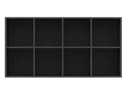 Vitrina|vidaxl Estante/aparador 66x30x130 cm derivados de madeira Preto