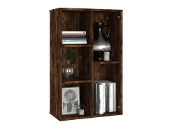 Biblioteca* Estante/aparador 50x25x80 cm derivados madeira carvalho fumado PT413652 Castanho