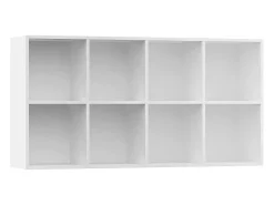 Discount vidaxl Estante/aparador 66x30x130 cm derivados de madeira Branco