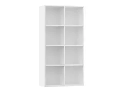 Discount vidaxl Estante/aparador 66x30x130 cm derivados de madeira Branco