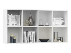 Discount vidaxl Estante/aparador 66x30x130 cm derivados de madeira Branco
