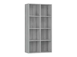 Biblioteca| Estante/aparador 66x30x130 cm derivados madeira sonoma PT832198 Cinzento