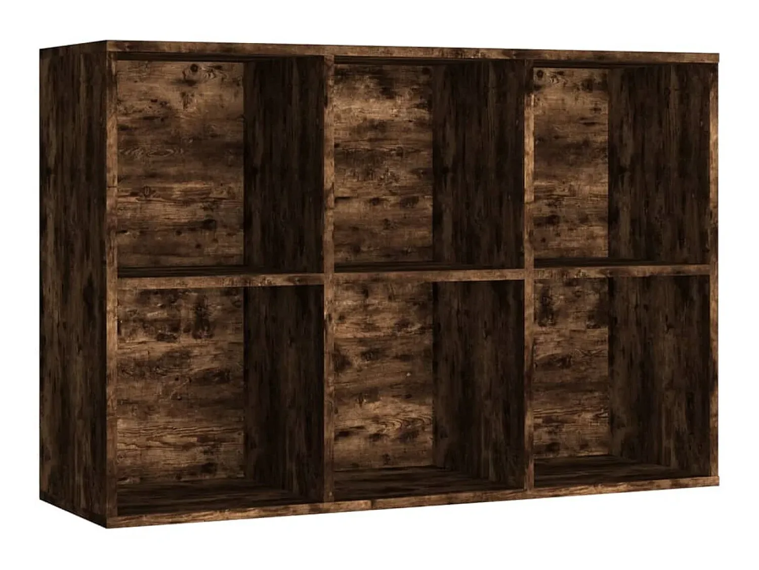 New Estante/aparador 66x30x98 cm derivados madeira carvalho fumado PT278577 Castanho