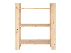 Clearance vidaxl Estante/Divisória de Ambiente 80x35x91 cm Madeira Maciça Pinho Castanho