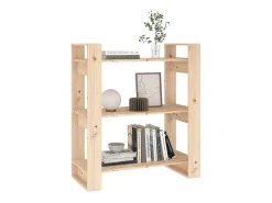 Clearance vidaxl Estante/Divisória de Ambiente 80x35x91 cm Madeira Maciça Pinho Castanho