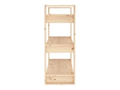 Clearance vidaxl Estante/Divisória de Ambiente 80x35x91 cm Madeira Maciça Pinho Castanho
