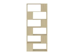 Biblioteca| Estante/divisória derivados de madeira carvalho sonoma PT527253 Castanho