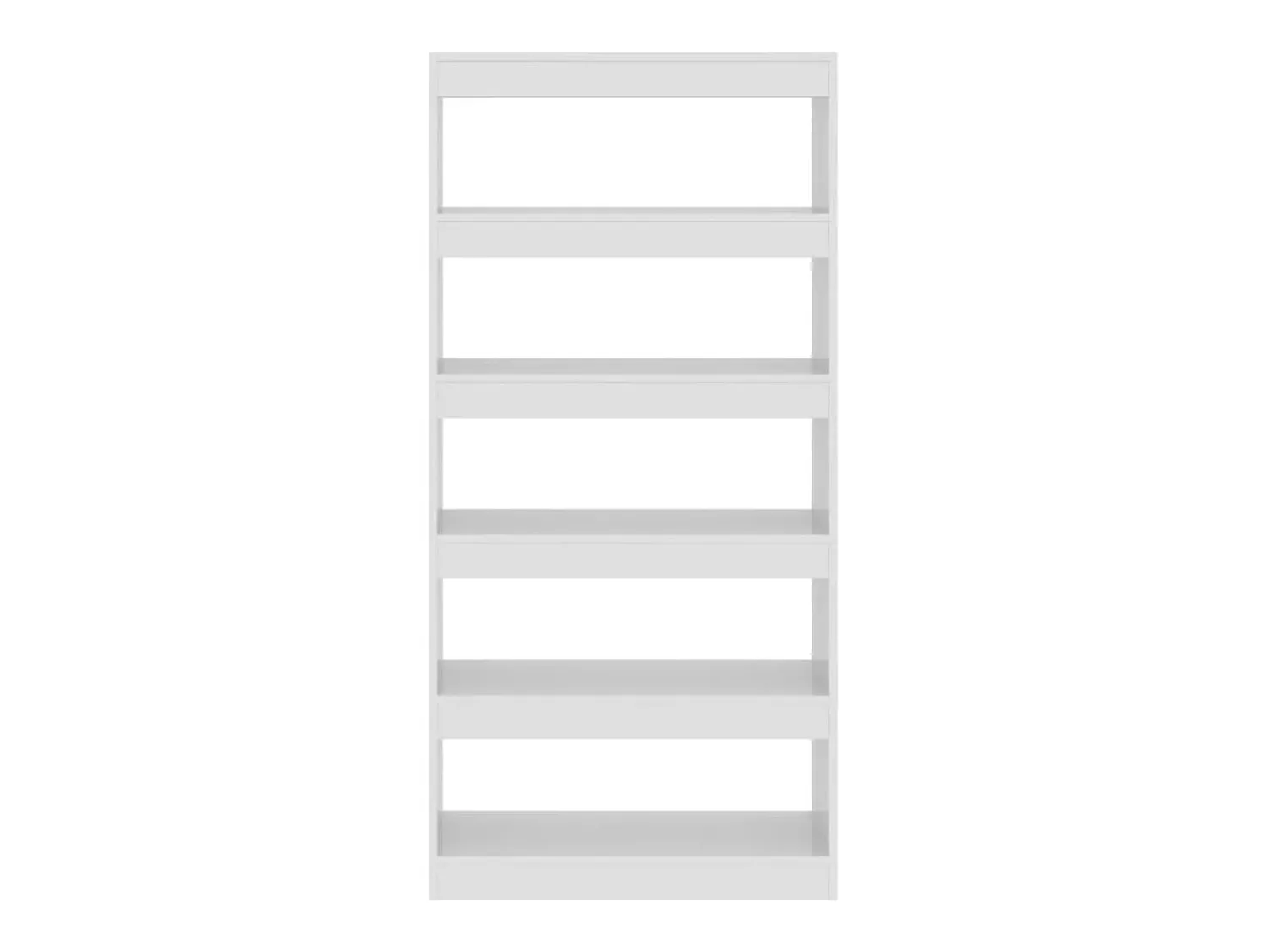 Prateleira*vidaxl Estante/divisória derivados de madeira brilhante Branco