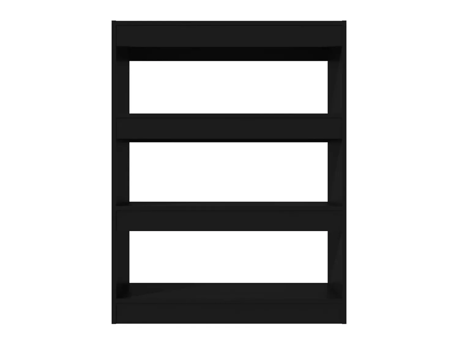 Biblioteca| Estante/divisória madeira processada 80x30x103 cm PT444288 Preto