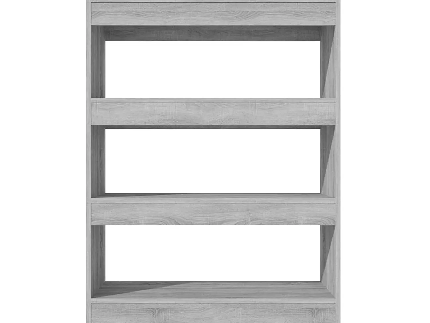 Biblioteca* Estante/divisória madeira processada 80x30x103 cm sonoma cinza PT409744 Cinzento