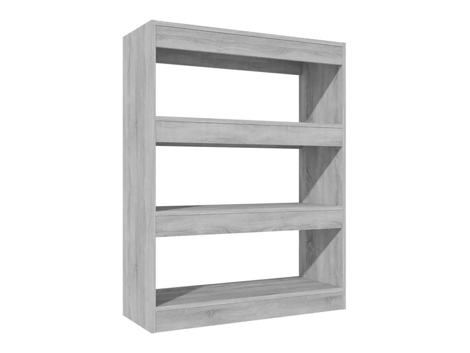Biblioteca* Estante/divisória madeira processada 80x30x103 cm sonoma cinza PT409744 Cinzento