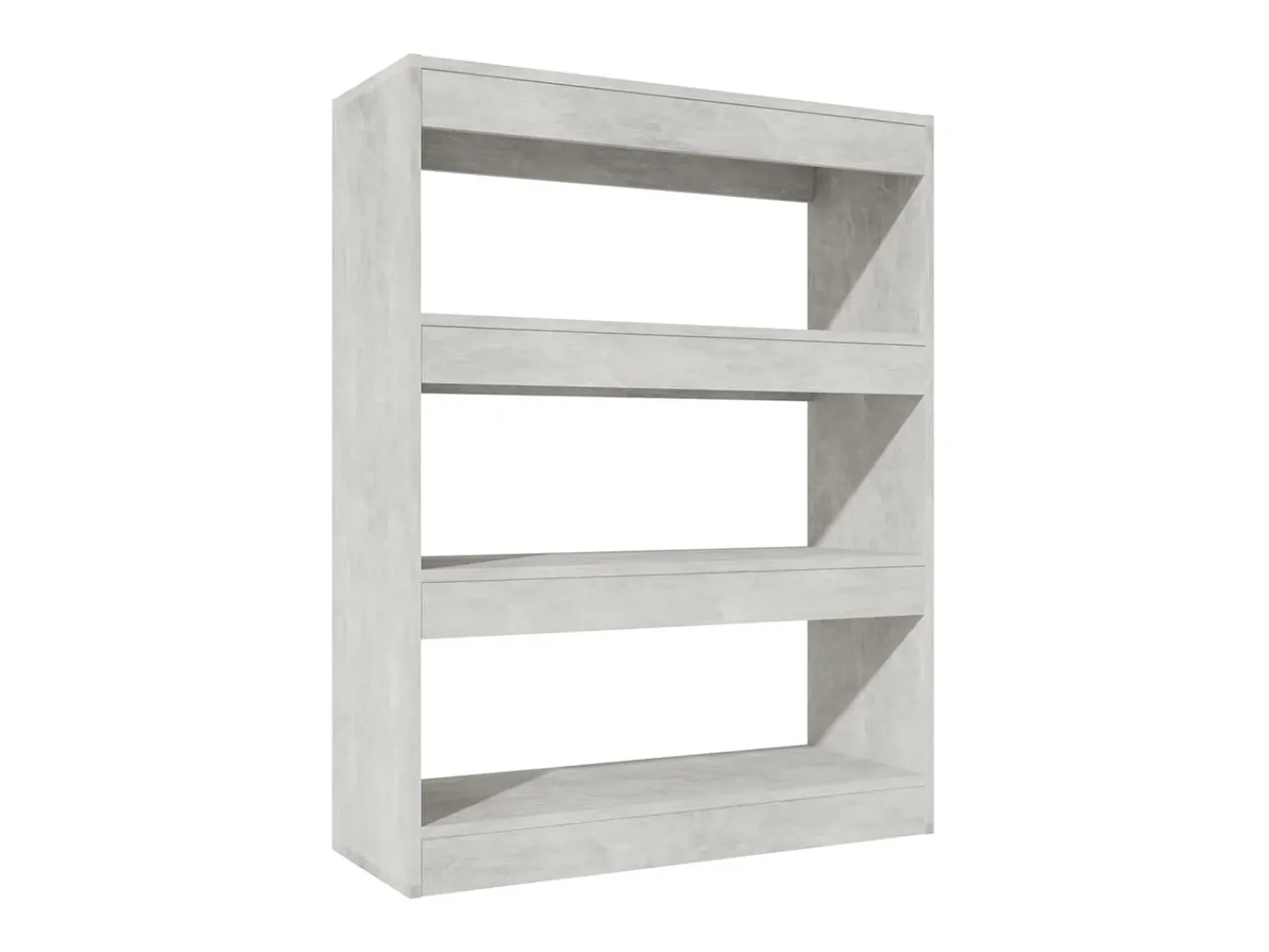 Best Estante/divisória madeira processada 80x30x103 cm cinza cimento PT516742 Cinzento