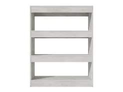 Best Estante/divisória madeira processada 80x30x103 cm cinza cimento PT516742 Cinzento