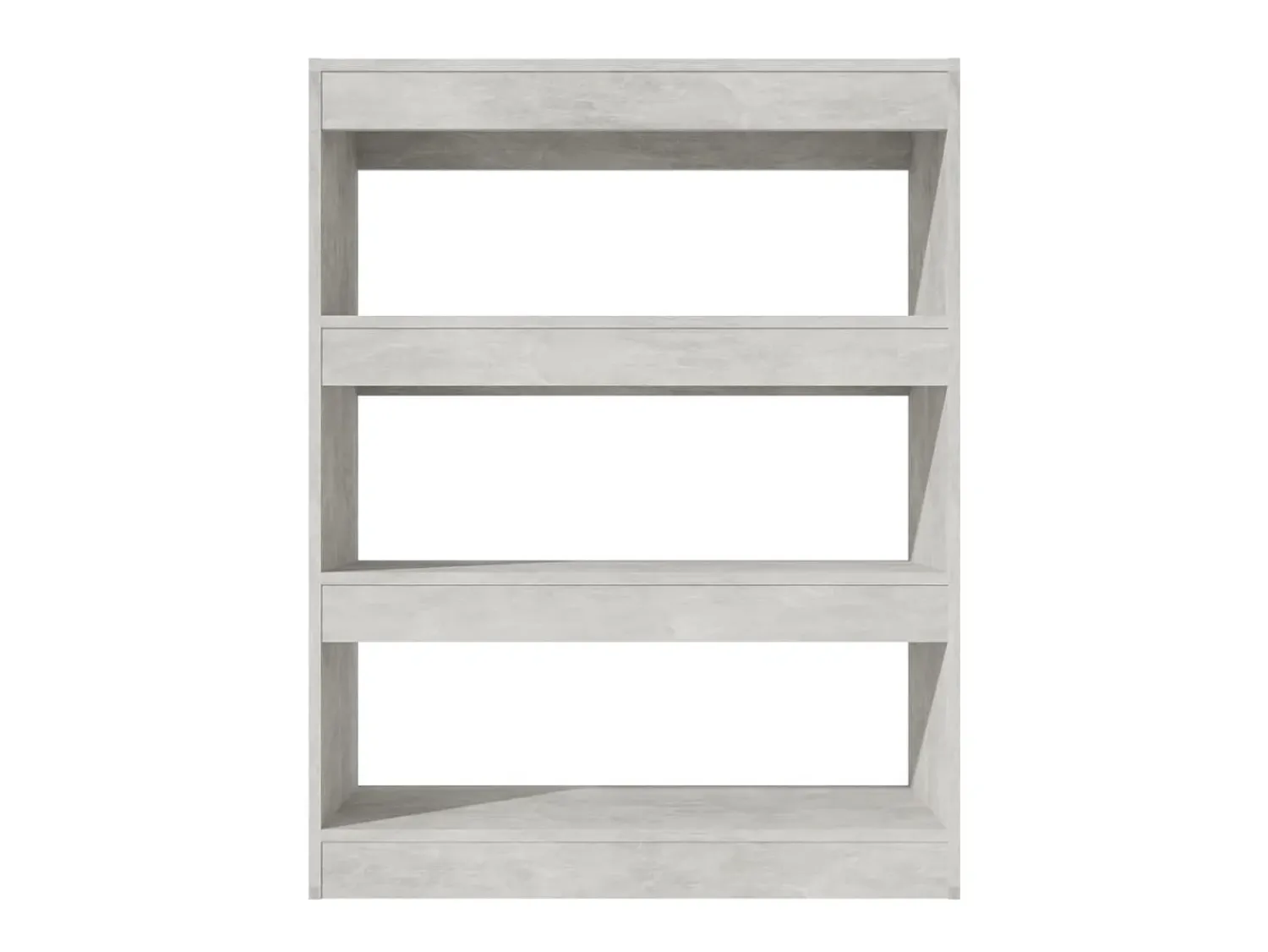 Best Estante/divisória madeira processada 80x30x103 cm cinza cimento PT516742 Cinzento