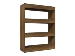 Biblioteca| Estante/divisória madeira proces. 80x30x103cm carvalho PT598947 Castanho