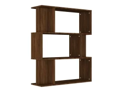 Outlet Estante/divisória madeira proces. 80x24x96cm carvalho PT960935 Castanho