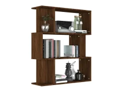 Outlet Estante/divisória madeira proces. 80x24x96cm carvalho PT960935 Castanho