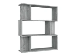 Vitrina*vidaxl Estante/divisória madeira processada 80x24x96 cm sonoma cinza Cinzento