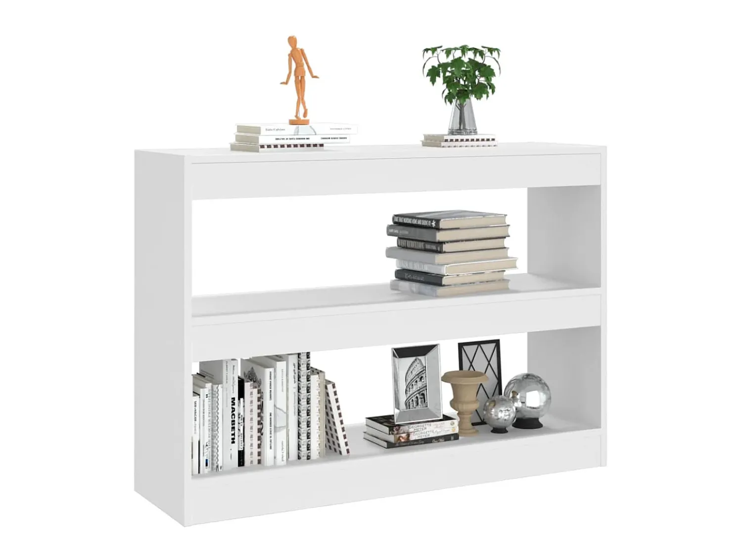 Biblioteca| Estante/divisória 100x30x72 cm PT624264 Branco