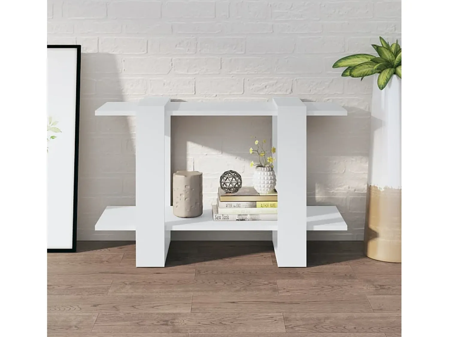 Biblioteca| Estante/divisória 80x30x51 cm PT942555 Branco