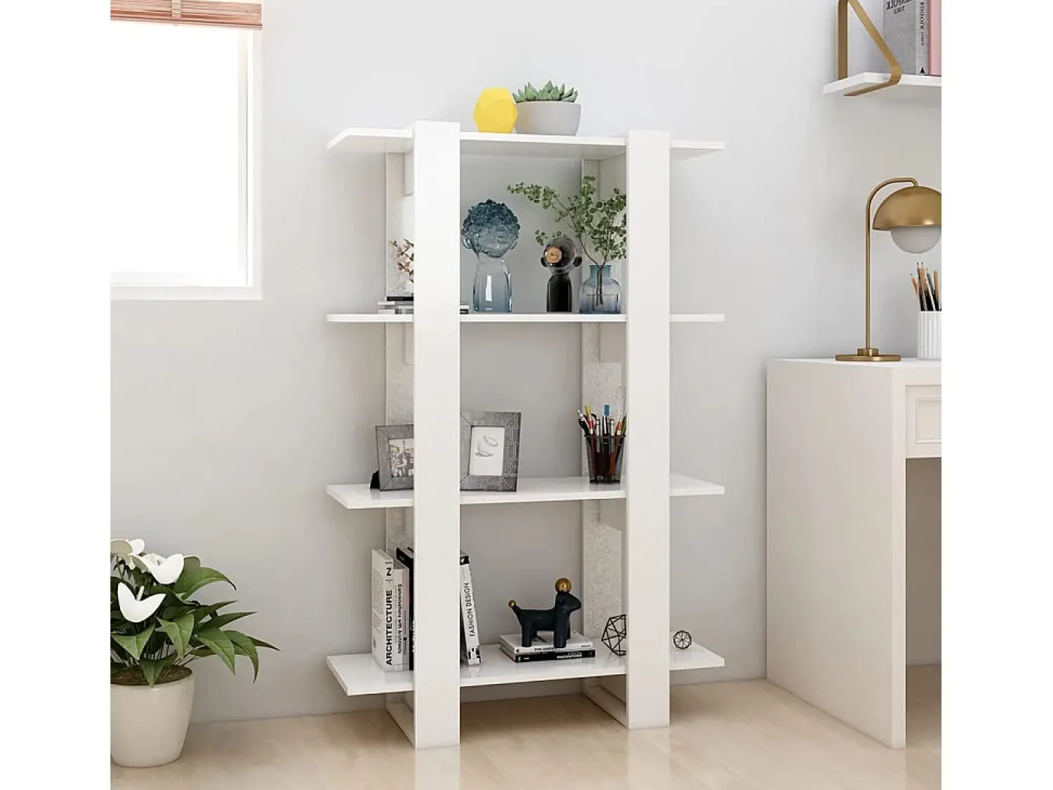 Biblioteca* Estante/divisória 80x30x123,5 cm PT936487 Branco