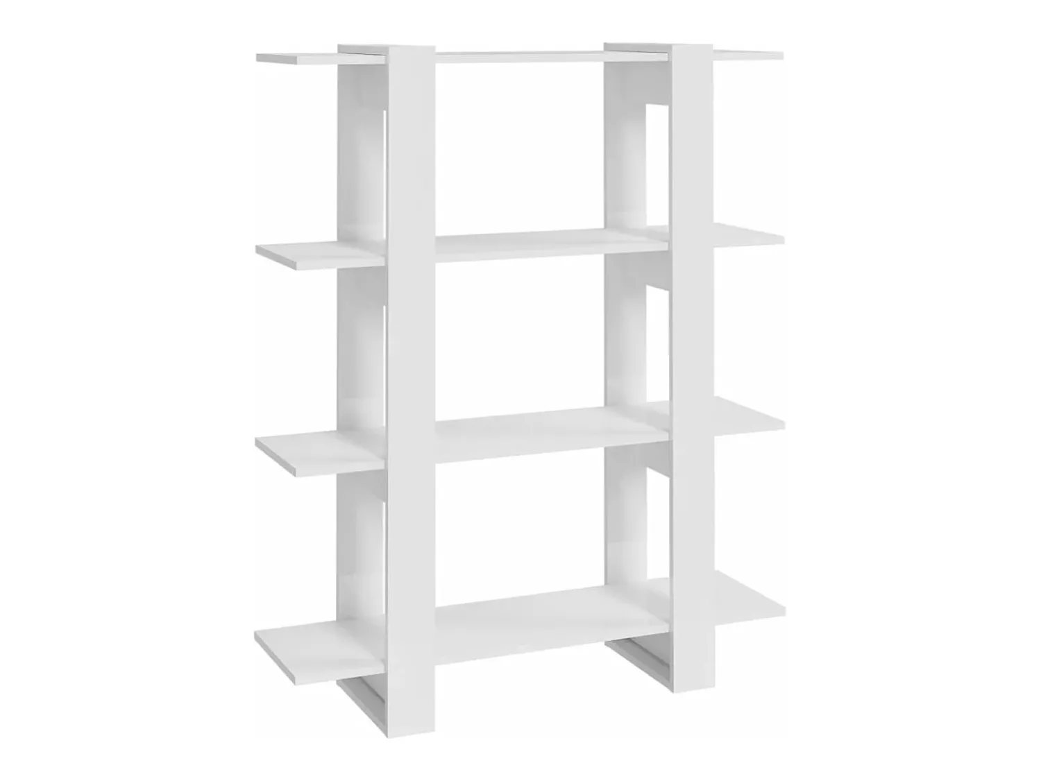 vidaxl Estante/divisória 100x30x123,5 cm brilhante^ Prateleira
