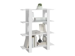 Biblioteca| Estante/divisória 100x30x123,5 cm PT794192 Branco