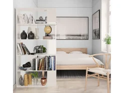 Biblioteca* Estante/divisória 80x24x159 cm brilhante PT447207 Branco