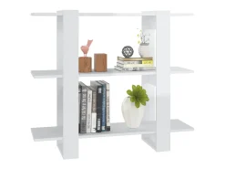 Biblioteca* Estante/divisória 100x30x87 cm brilhante PT512401 Branco